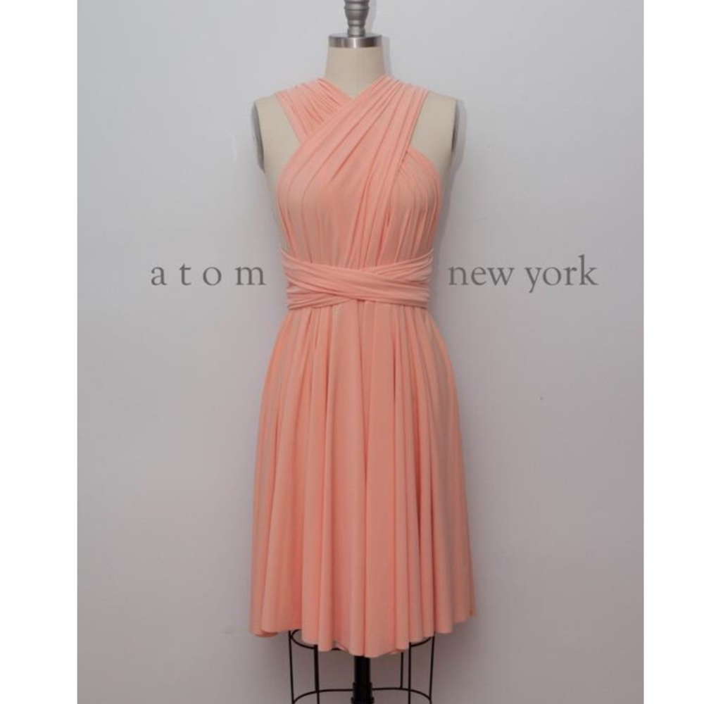 Peach Convertible Bridesmaid / Occasion Dress